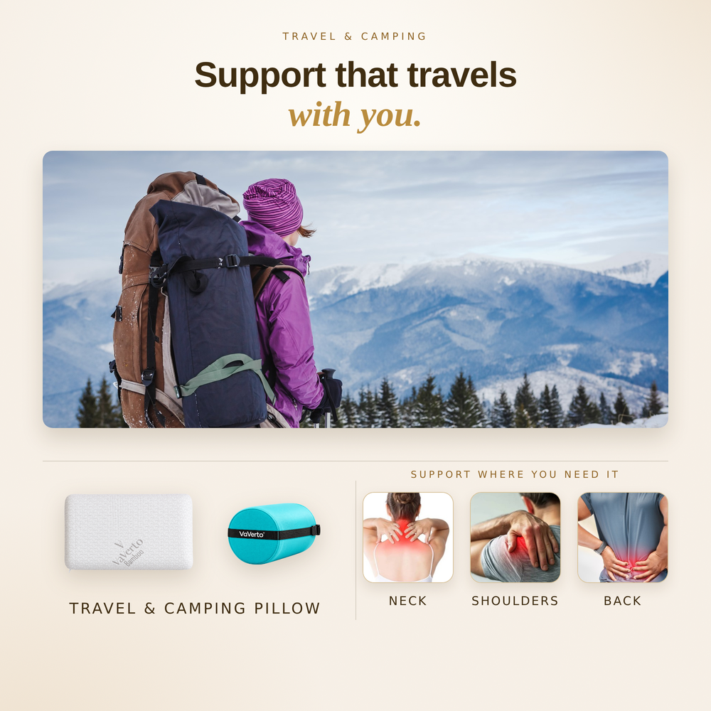 VaVerto® Camping & Travel Pillow