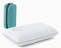 Thumbnail for Vaverto Small Memory Foam Pillow for Travel and Camping - Compressible Medium Firm, Breathable Cover, Machine Washable, Ideal Backpacking, Airplane and Car